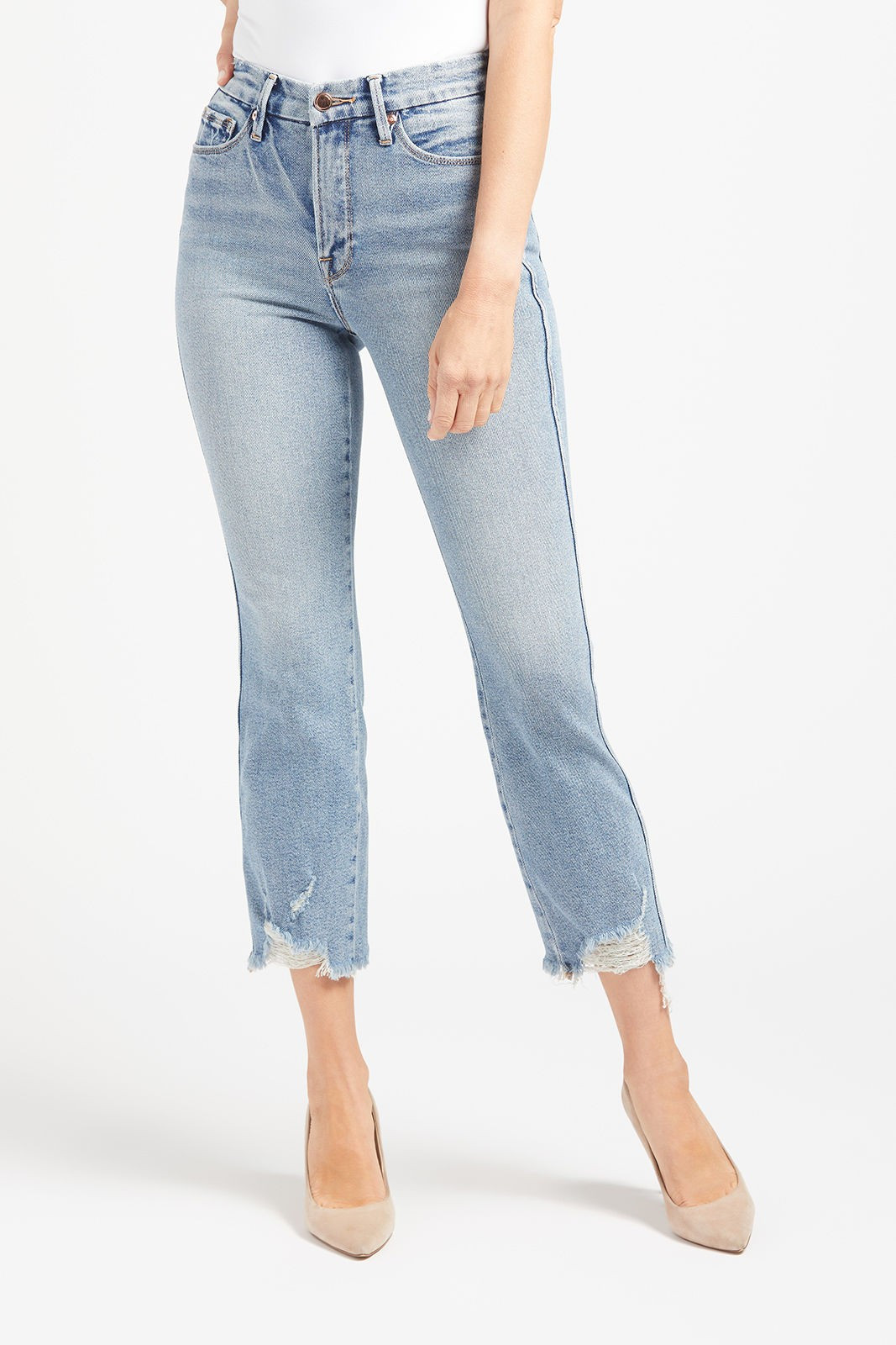 GOOD AMERICAN Good Curve Fray Hem | EVEREVE | Evereve