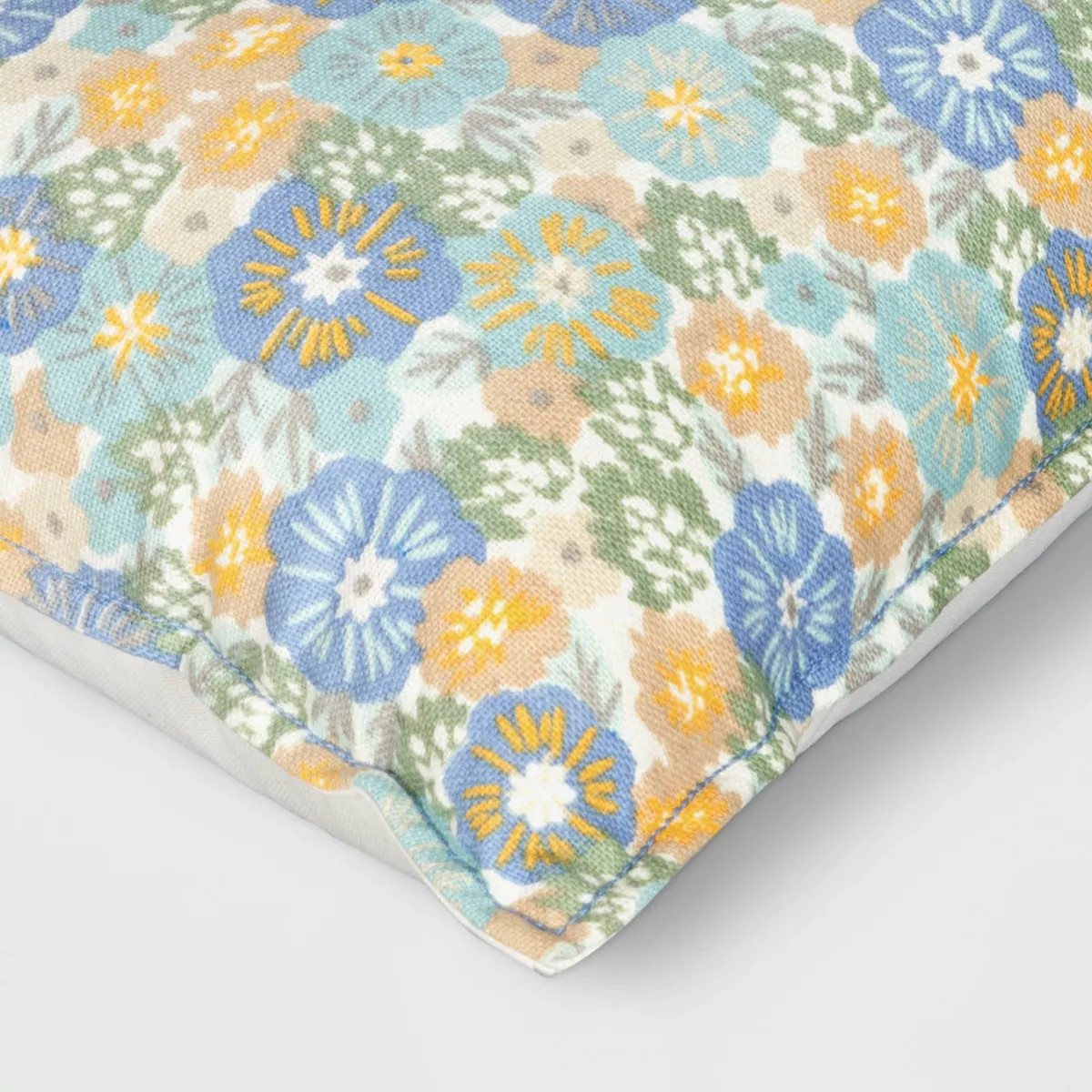 Printed Cotton with Embroidery Lumbar Throw Pillow - Room Essentials™ | Target