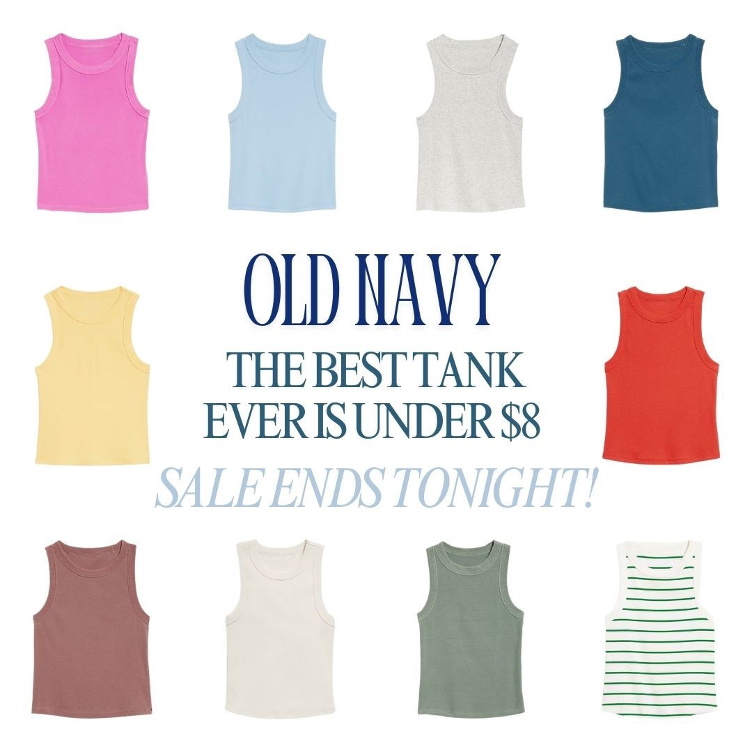 Old Navy's best-selling tank (and my fave!) is under $8! Cyber Easter steals end tonight!

#LTKSaleAlert #LTKU #LTKFindsUnder50