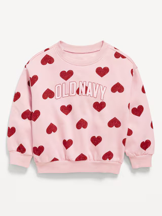 Printed Long-Sleeve Logo-Graphic Sweatshirt for Toddler Girls | Old Navy (US)