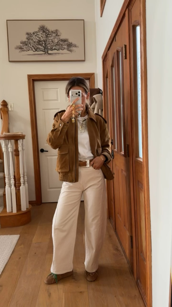 The half pipe jeans have been my fav lately! Theses are such a staple, light and breathable and they go so well with this transitioning weather slightly oversized jacket!

#LTKSeasonal #LTKOver40 #LTKgrwm