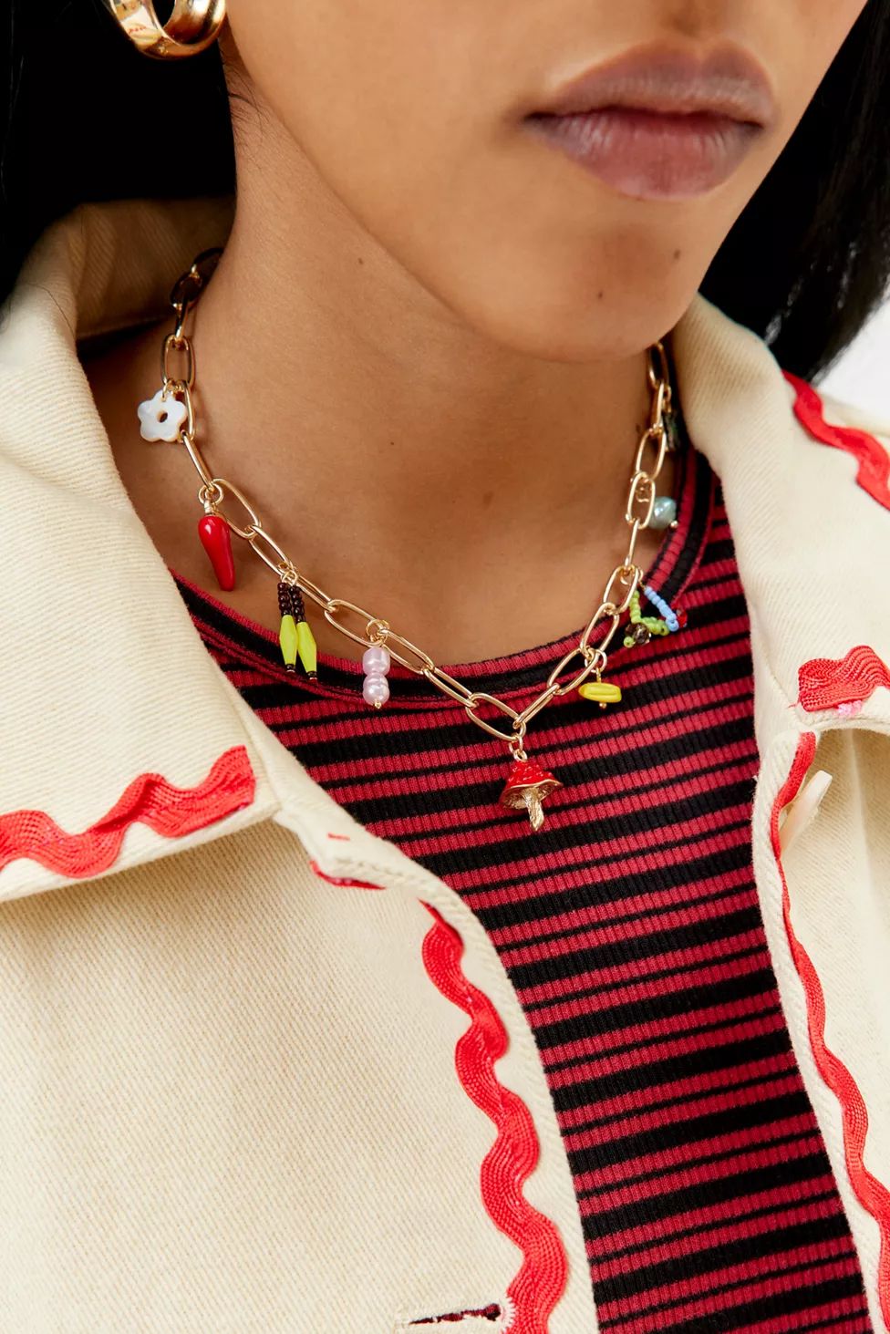 Tess Charm Necklace | Urban Outfitters (US and RoW)