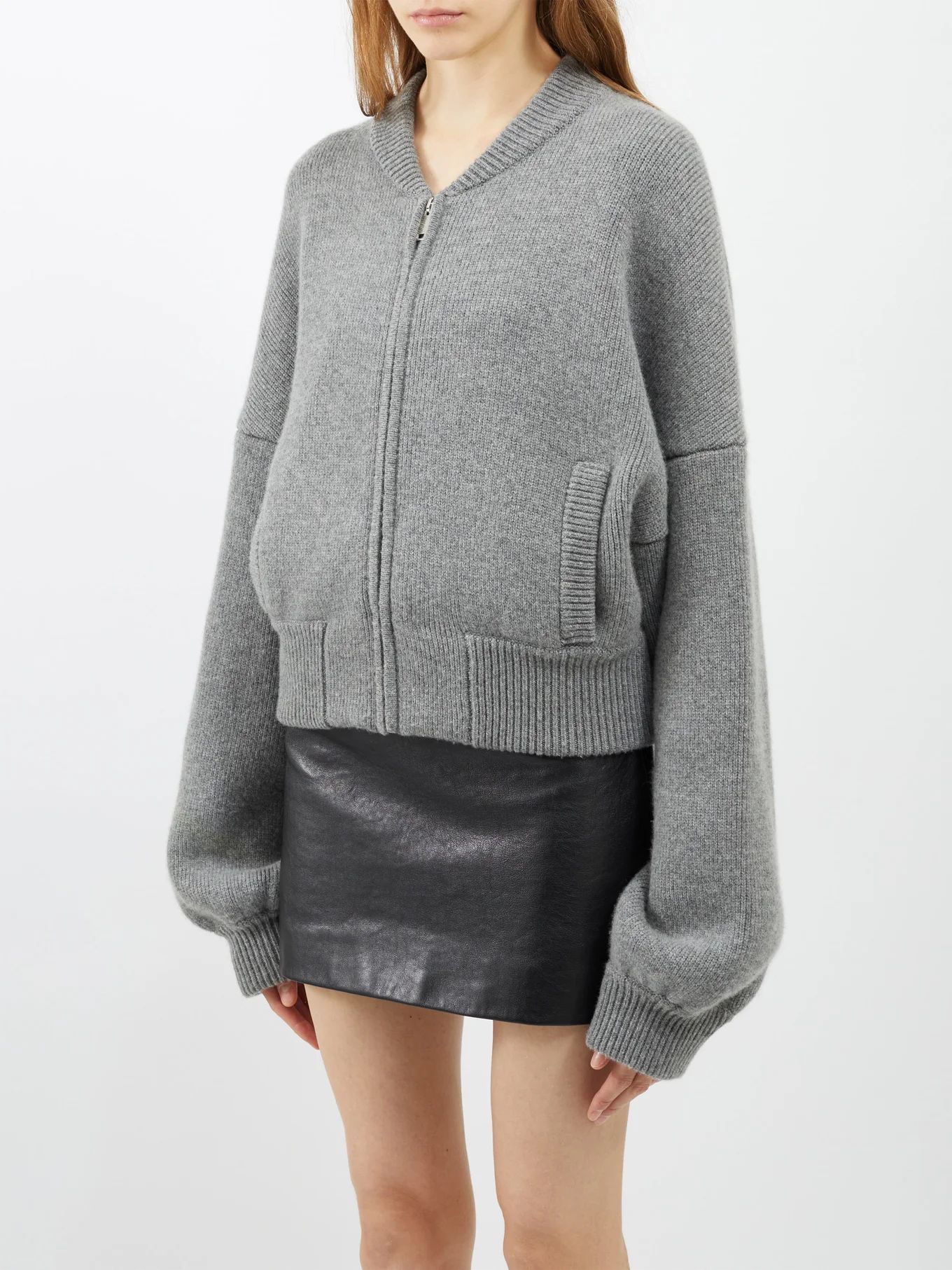 Rhea cashmere-blend bomber jacket | Khaite | Matches (UK)