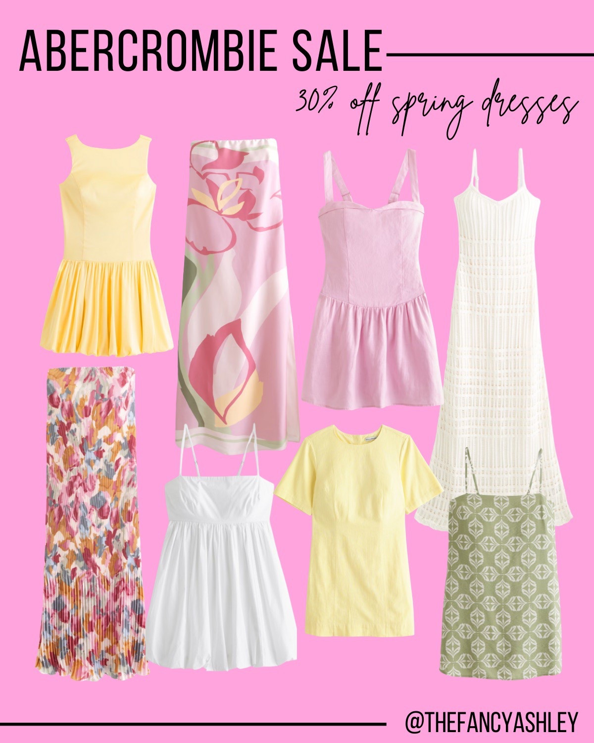 Abercrombie dresses are 30% off right now, and they're SO cute—think spring weddings, baby showers, Easter brunch, basically ALL the things. I'm seriously obsessed and already snagging a few darling picks because this sale is perfection. 

#LTKSeasonal #LTKSaleAlert #LTKParties