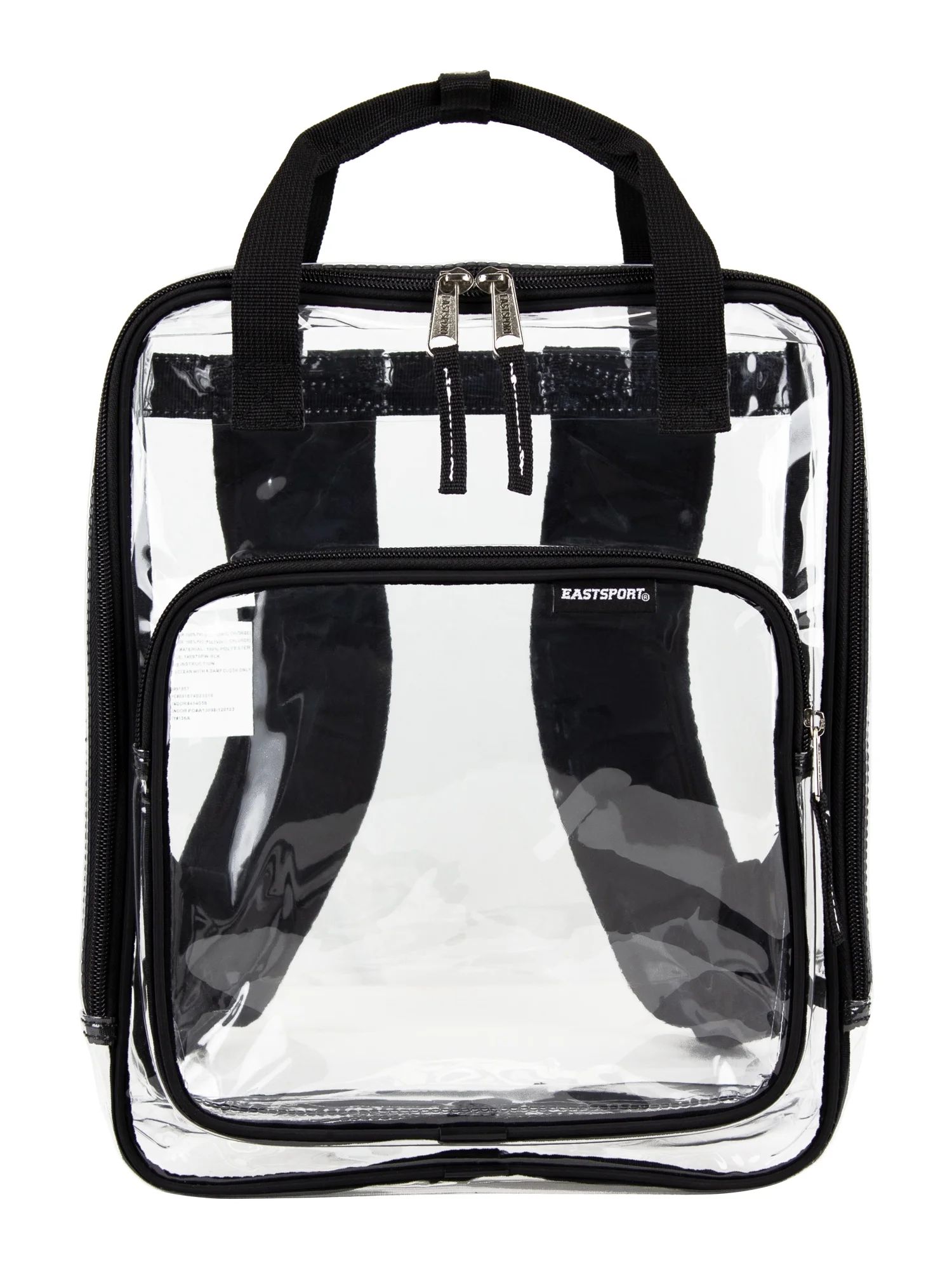 Eastsport Double Handle Clear Backpack, Black | Walmart (US)