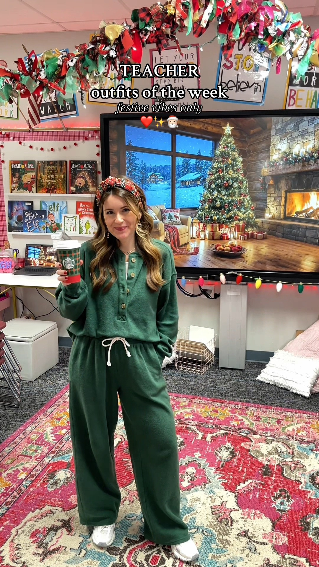 Teacher festive outfits of the week! 🎄❤️💚 
Sizing info on each individual post on my page!🥰

Teacher, holiday, Christmas, cozy, festive, comfort, aerie, matching set, Christmas sweatshirt

#LTKFindsUnder50 #LTKSeasonal #LTKHoliday