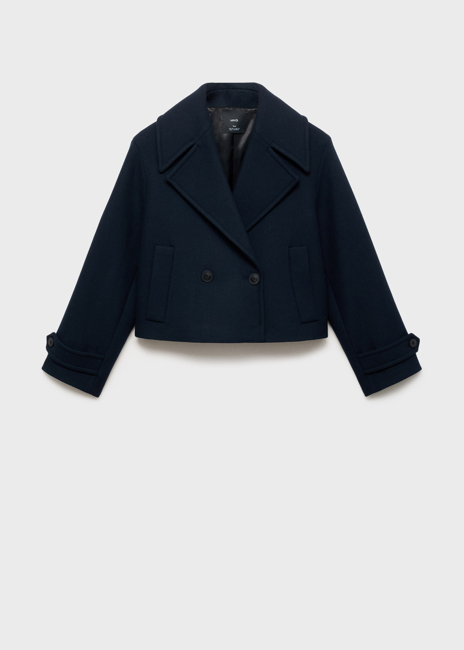 Wool-blend jacket with maxi lapels | Mango (US/MX/AU)