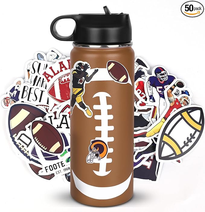 Football Gifts for Boys 6-8 8-12 12-14,Football Water Bottles and 50PCS Stickers Dirp Stuff for K... | Amazon (US)