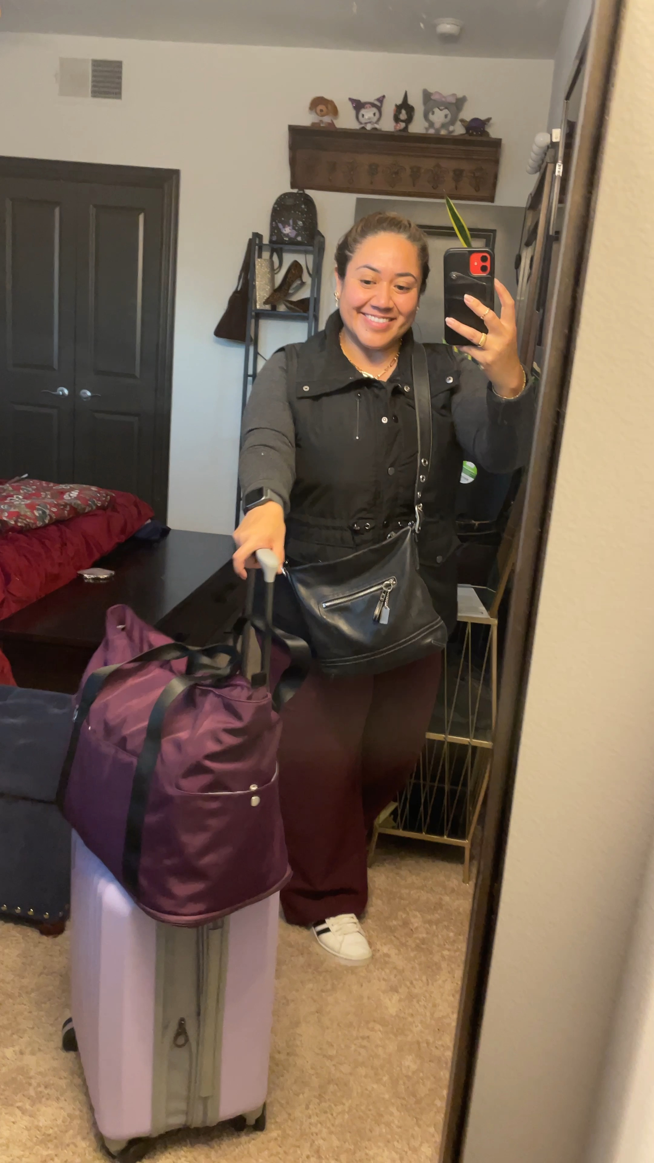 Travel outfit. Pulled together look for CEO of the trip! 

Cute lilac carry on rolling suitcase with overnight bag that slides on

#LTKSaleAlert #LTKTravel #LTKWorkwear
