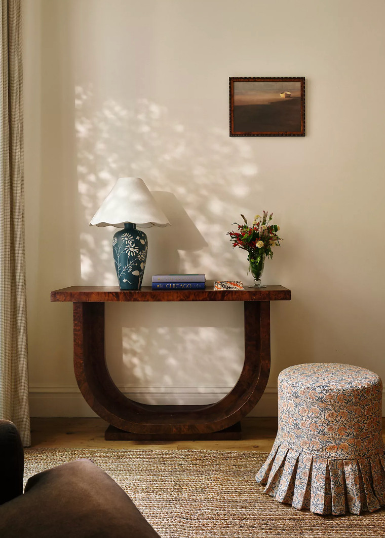 Entryway, lamp, stool  

 #LTKHome