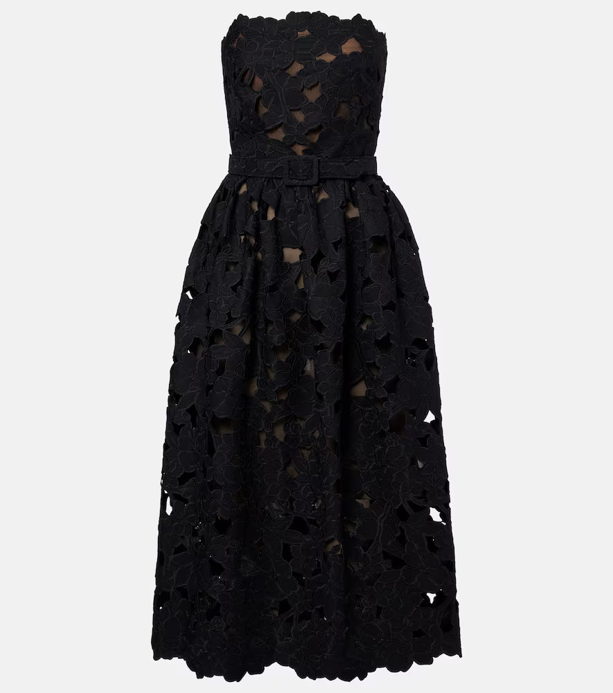 Oscar de la Renta Lace bustier dress | Mytheresa (INTL)