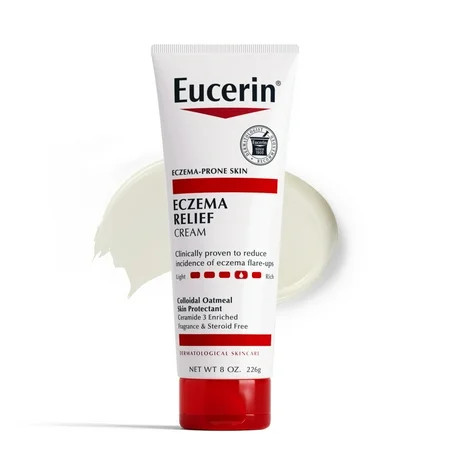 Eucerin Eczema Relief Body Cream with Colloidal Oatmeal Skin Protectant, Fragrance Free, 8 oz | Walmart (US)