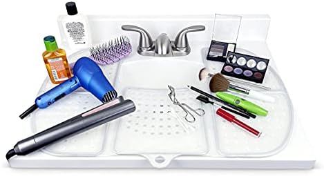 Sink Topper, foldable bathroom sink cover for counter space. A perfect makeup mat for vanity and bat | Amazon (US)