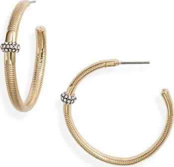 DEMARSON Small Pavo Hoop Earrings | Nordstrom | Nordstrom