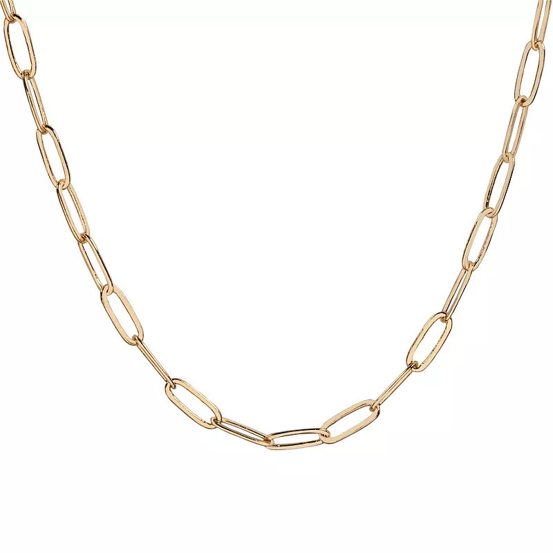 LC Lauren Conrad Gold Tone Long Links Chain Necklace, Women's | Kohl's