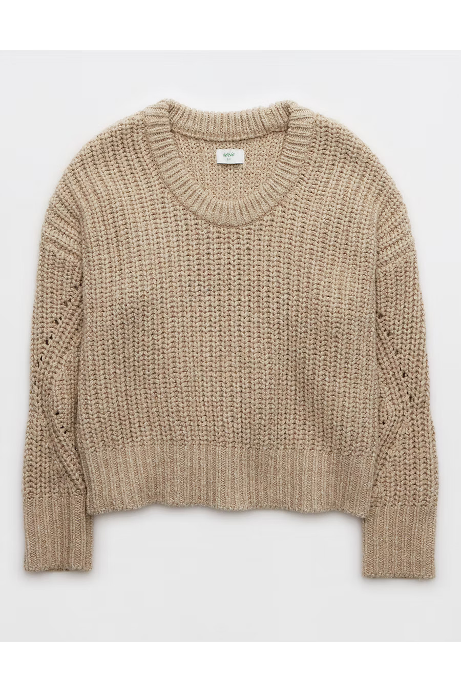 Aerie Wide Rib Crew Sweater | Aerie