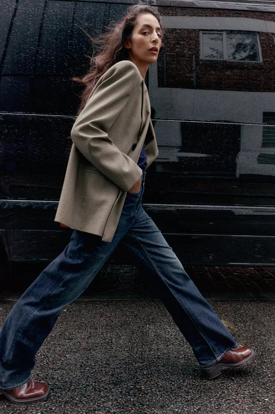 Z.04 STRAIGHT FULL LENGTH HIGH WAISTED JEANS | Zara US