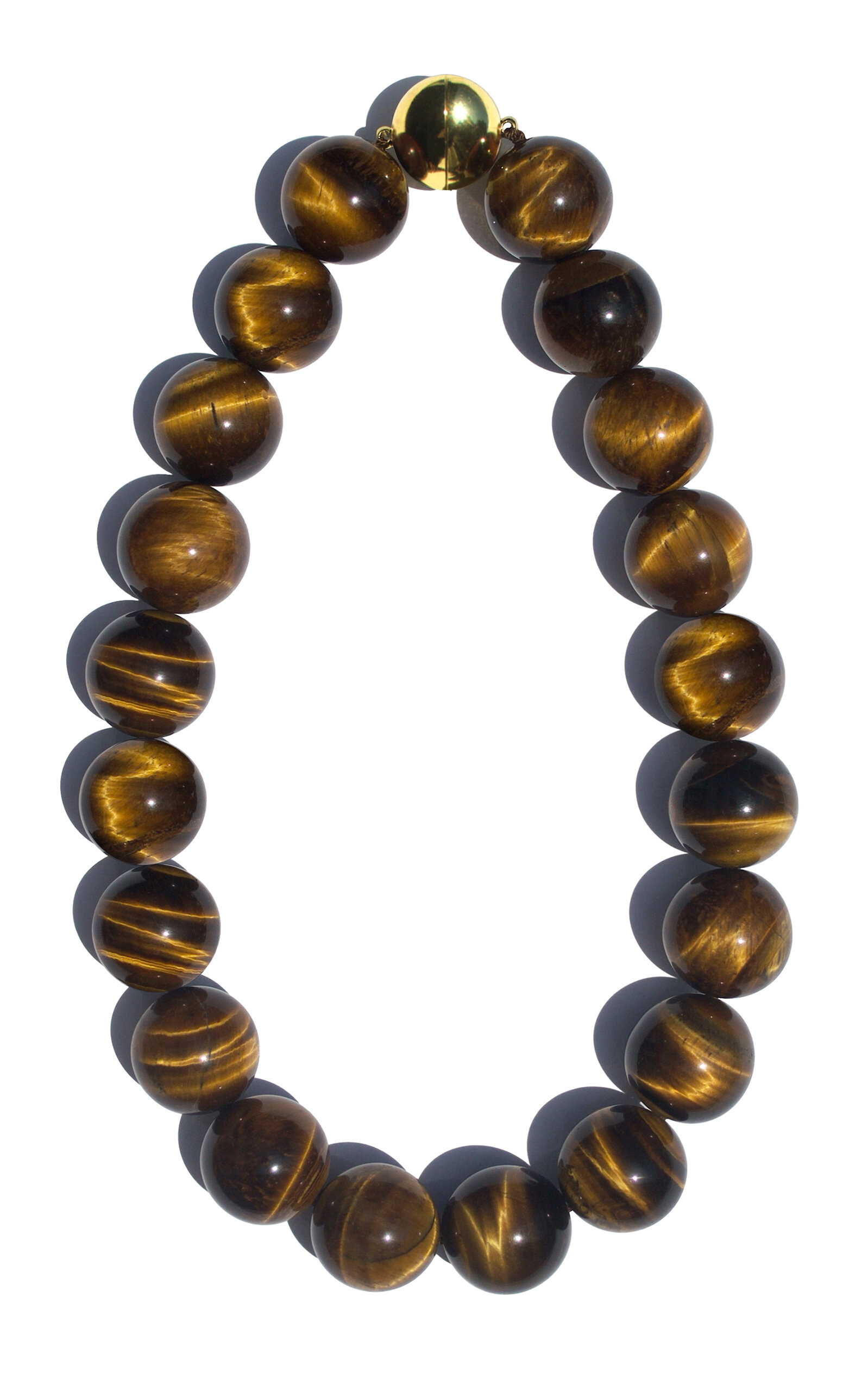 Gold-Plated Vermeil Tigers Eye Choker Necklace | Moda Operandi (Global)