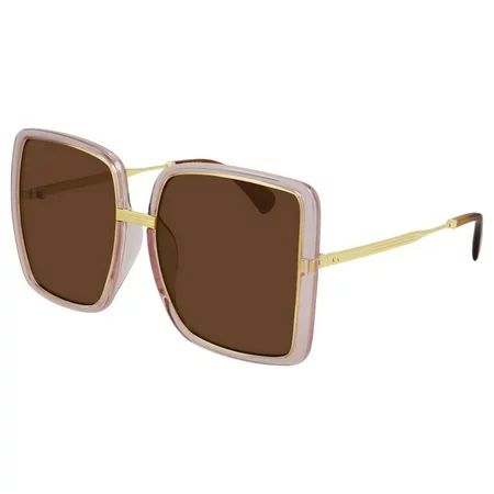 Gucci Pink Rectangular Ladies Sunglasses | Walmart (US)