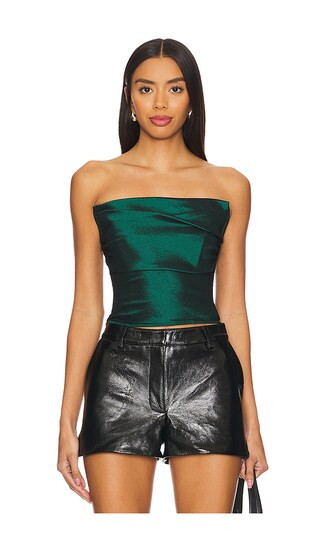 Adler Top in Emerald Green | Revolve Clothing (Global)