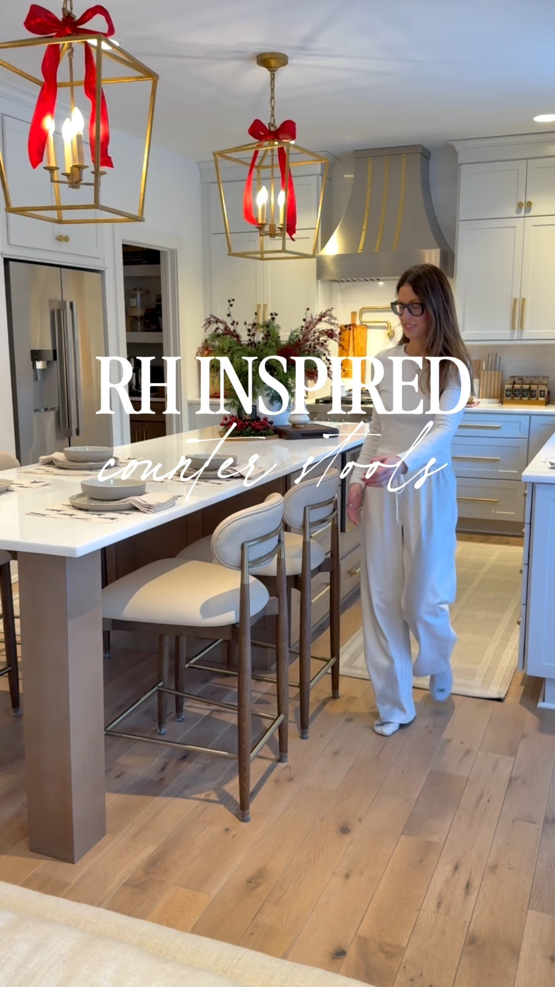 These counter stools are giving all the high end vibes without a high end price tag. The wood is a beautiful neutral brown and the vegan leather is so easy to clean. 

#kitchen #kitchendecor #counterstool 

#LTKHome #LTKdayinmylife #LTKOver40