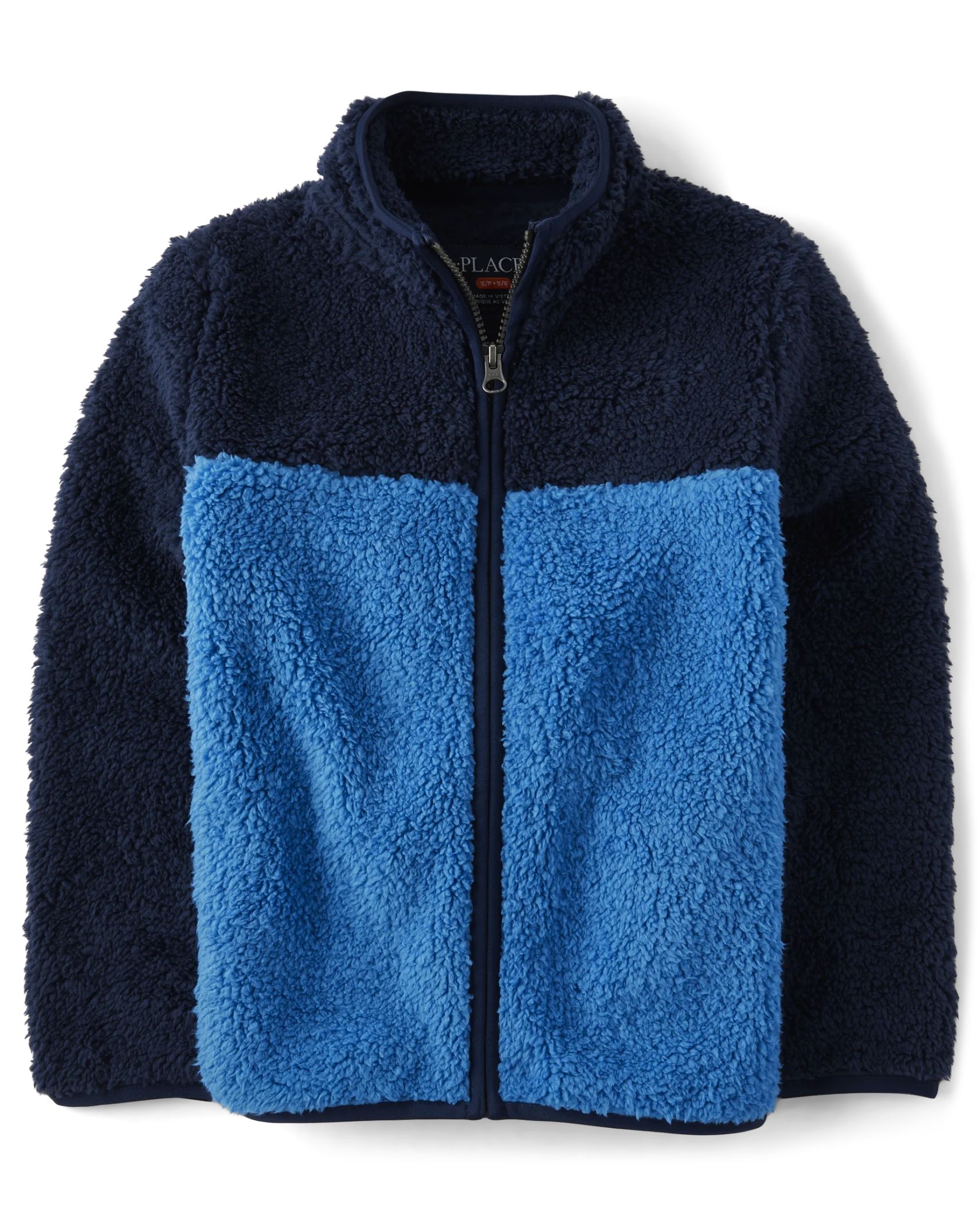 Boys Colorblock Sherpa Zip-Up Jacket - toucan feather | The Children's Place