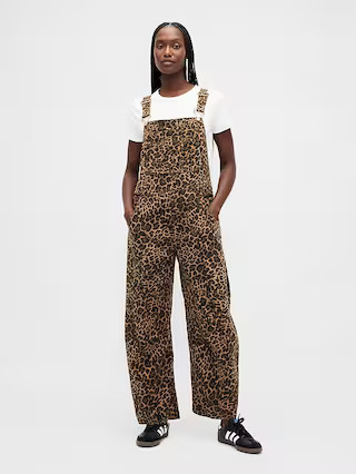 UltraSoft Denim Horseshoe Overalls | Gap (US)