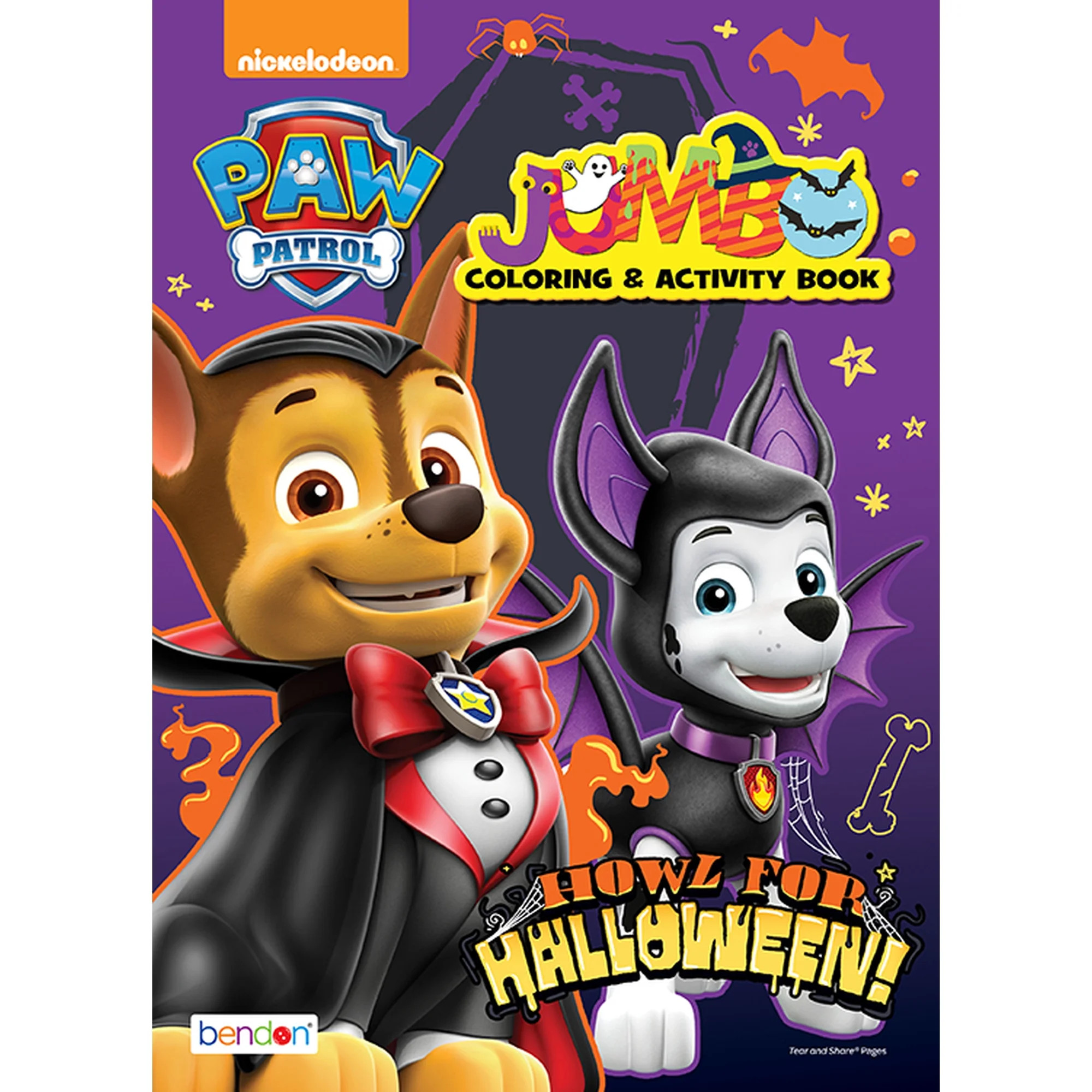 Nickelodeon Paw Patrol 64 Page Halloween Coloring Book, Paperback | Walmart (US)