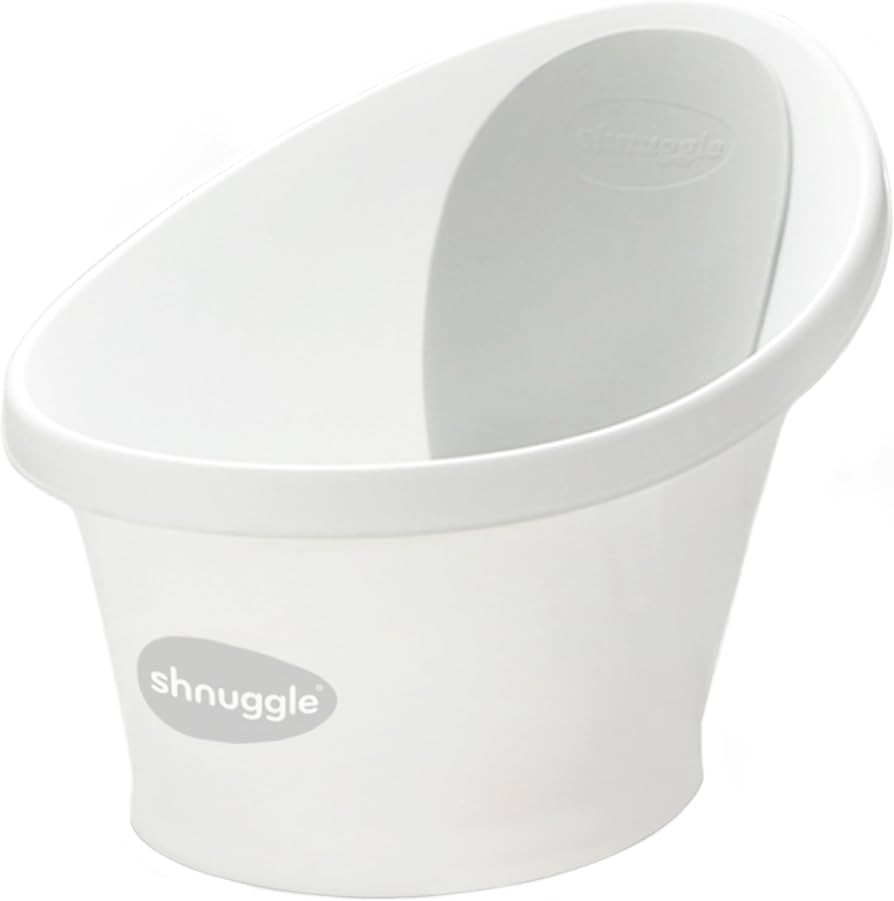 Shnuggle Newborn Baby Bath | Built in Support Bump and Soft Backrest | Suitable from Newborn | Ba... | Amazon (UK)