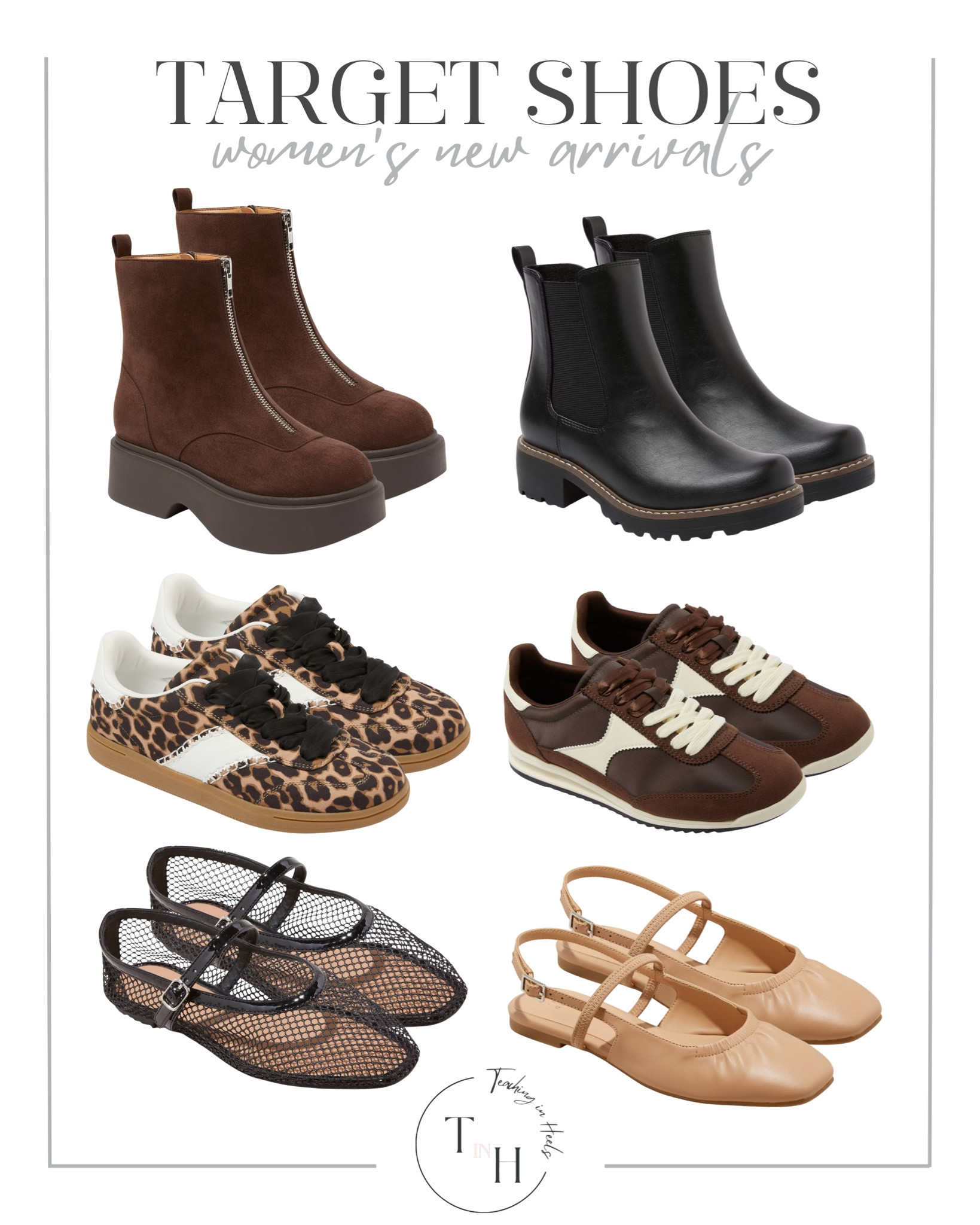 Target women’s new shoe arrivals

Ankle boots
Knee-high boots
Winter snow boots
Chelsea boots
Chunky lug-sole boots
Faux fur-lined boots
Weatherproof leather boots
Heeled booties

#LTKHoliday #LTKSeasonal #LTKSaleAlert