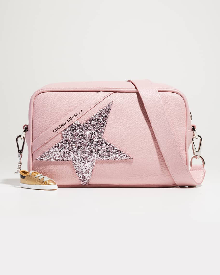 Golden Goose Glitter Star Leather Camera Crossbody Bag | Neiman Marcus
