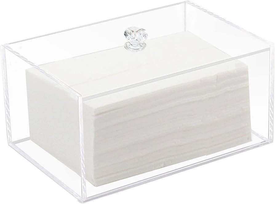 Weiai Acrylic Dryer Sheet Holder, Clear Dryer Sheets Box Container for Laundry Dispenser Storage | Amazon (US)