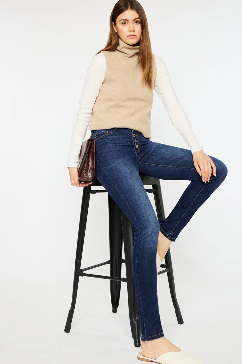 Lyla High Rise Super Skinny Jeans | Kancan USA