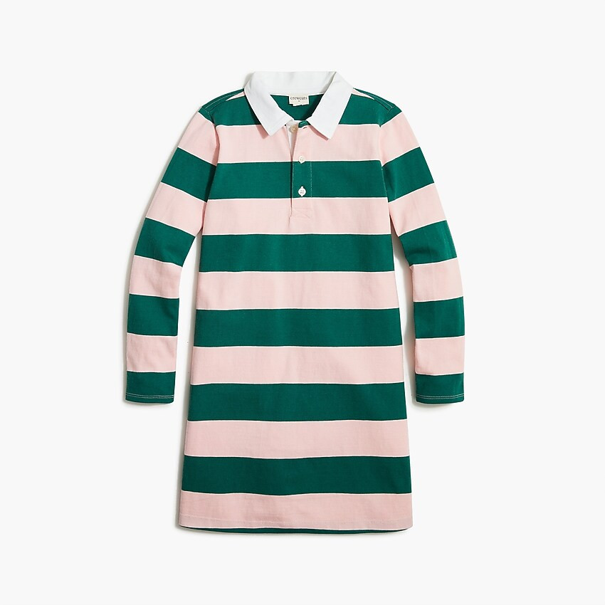 Girls' rugby stripe polo dress | J.Crew Factory