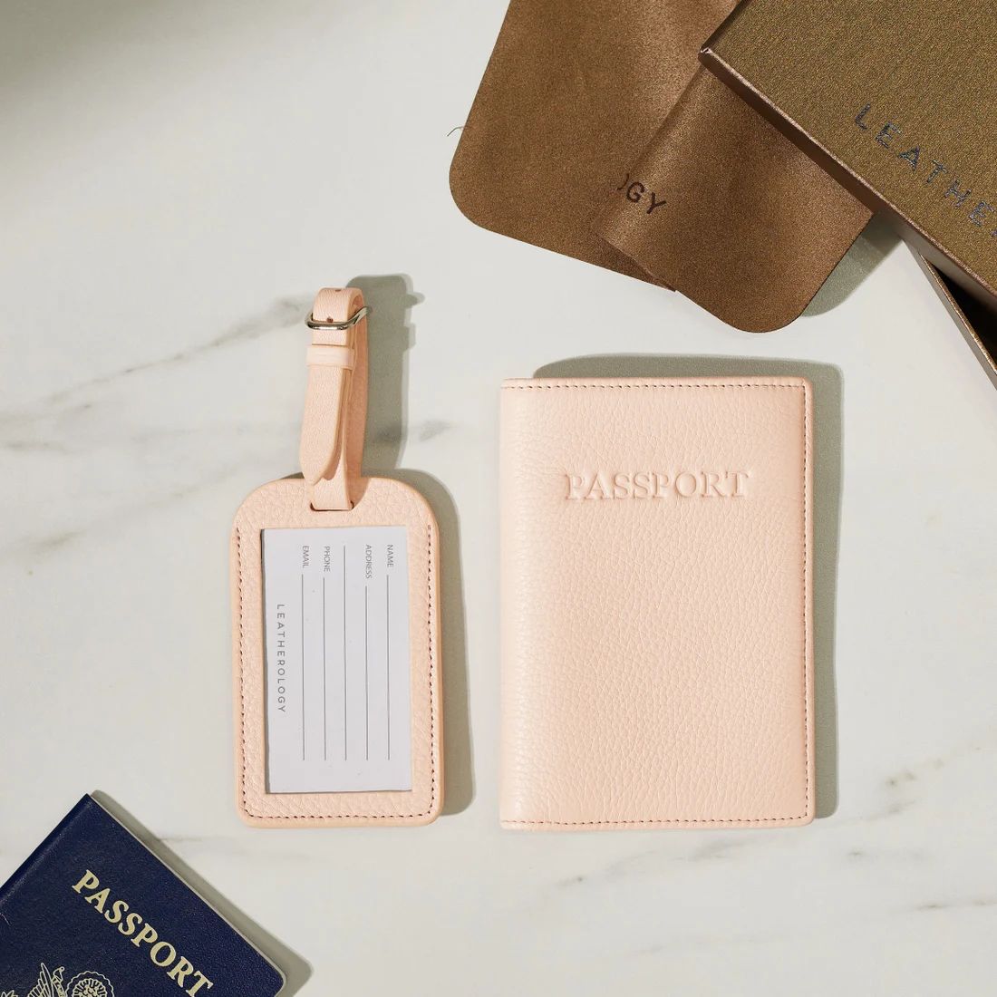 Passport Cover + Luggage Tag Set | Leatherology