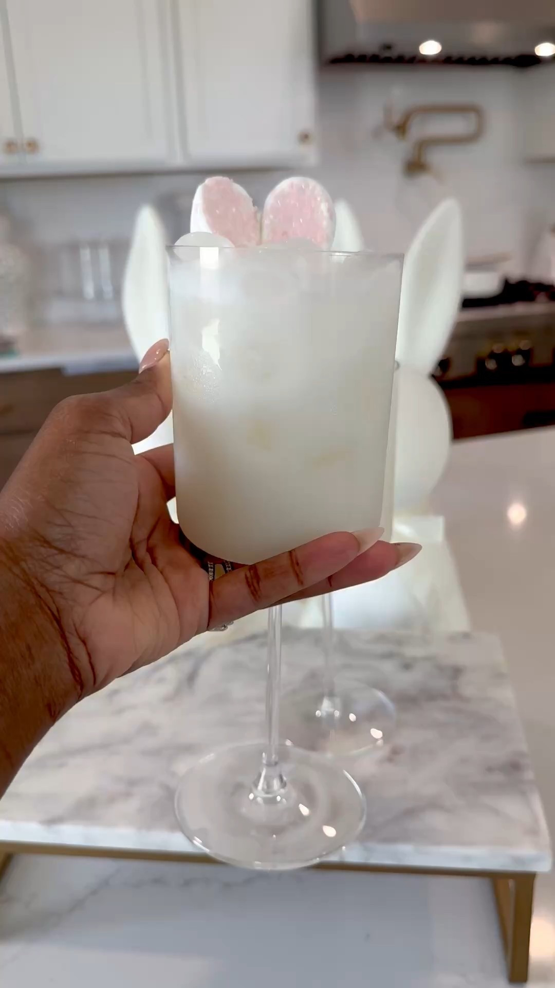 🐰The Boozy Bunny 🐰
‌
Cocktails with Camille is back and I had to start this year off with a bomb one!!! This cocktail is not only fun and festive it's PACKED with liquor so it's lives up to its name!! 😋😝
‌
If you are looking for a well balanced cocktail that's festive to serve for your guest on Easter, the Boozy Bunny is the ONE!!!
‌
Recipe here:
‌
3 oz of Tequila
3 oz of Lychee Liquor
4 oz of Cream of Coconut
2 oz of Lime Juice
3 oz of Cointreau
3 oz of Lychee Syrup
‌
Save this for later and follow me for more fun cocktails! Linked all the items in this video below! Cheers 🥂

#LTKWatchNow #LTKHome #LTKFindsUnder100