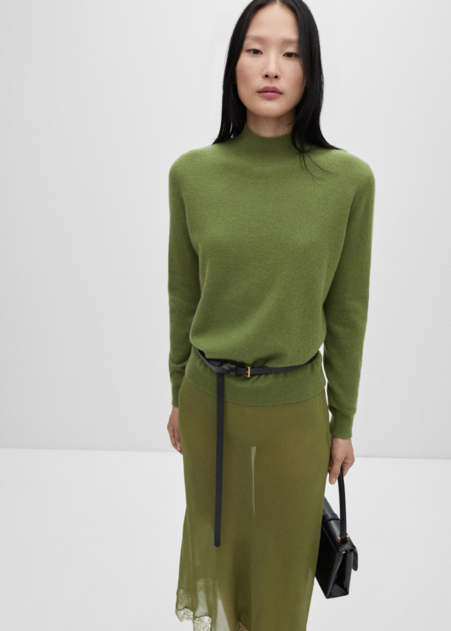 Trui 100% kasjmier met trechterhals | Mango EU