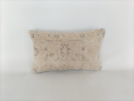 Turkish Kilim Pillow Cover 12x20 -Small Lumbar Pillow -Ethnic Pillow -Muted Pillow -Decorative Pi... | Etsy (US)