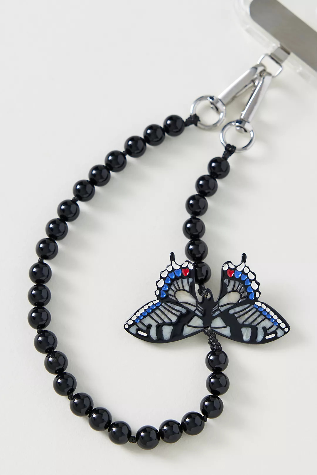 Solar Eclipse Hand-Painted Charm Beaded Phone Chain | Anthropologie (US)