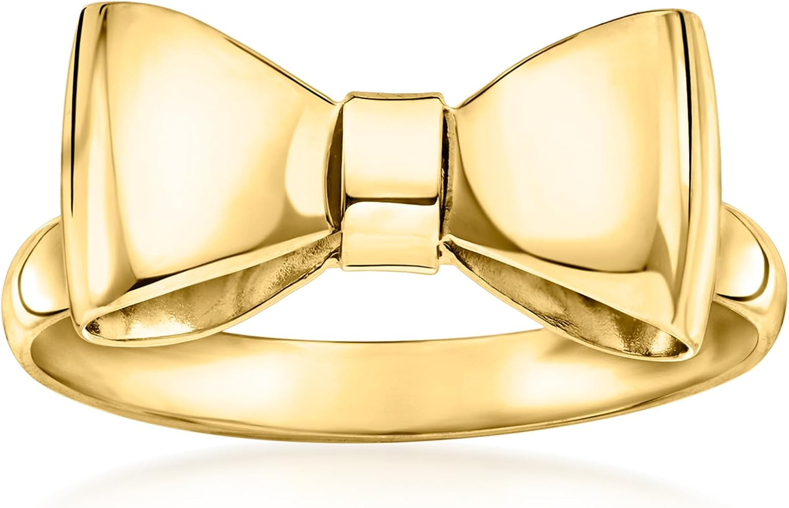 Ross-Simons Italian 14kt Yellow Gold Bow Ring. Size 8 | Amazon (US)