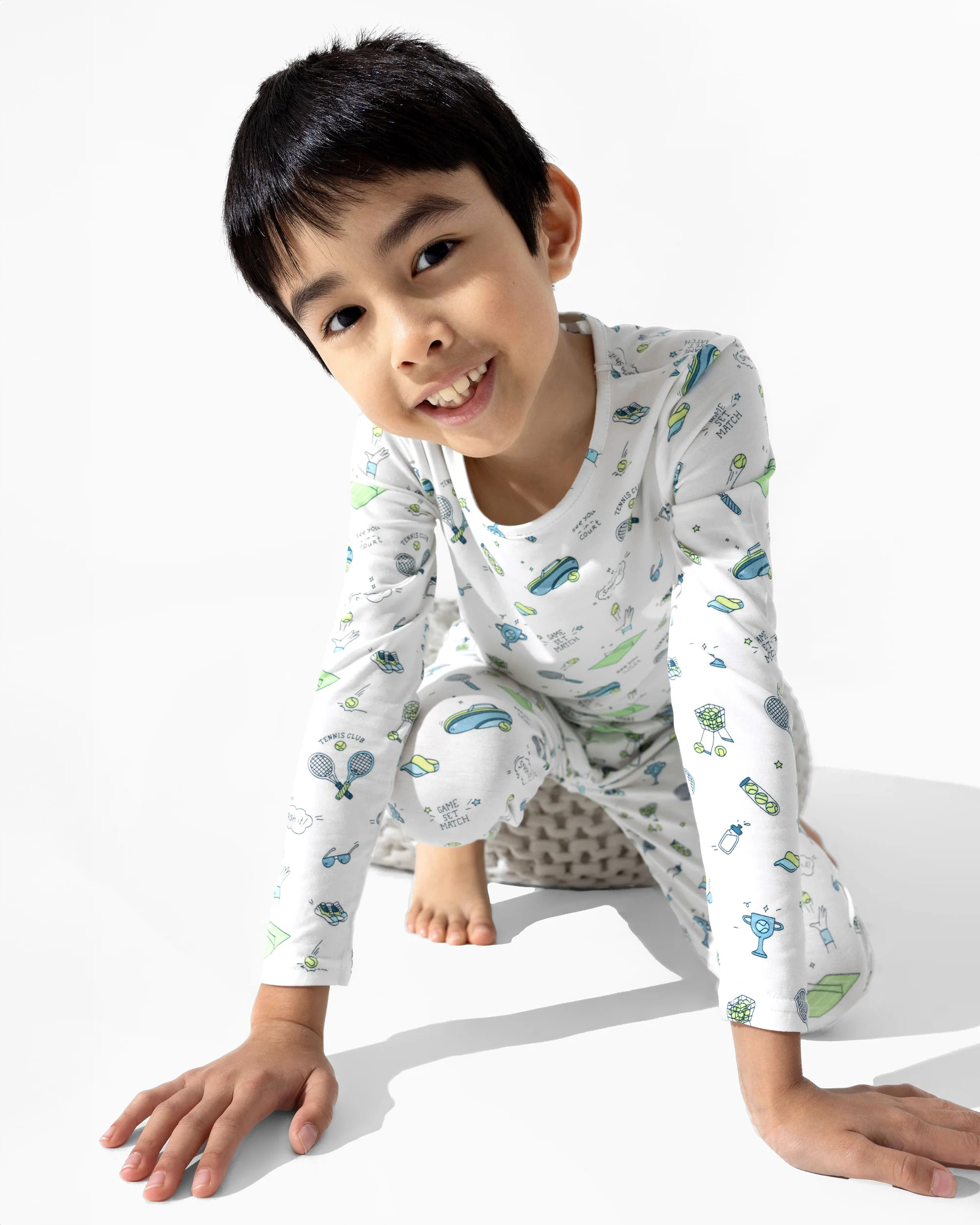 Tennis Bamboo Kids Pajamas | Bellabu Bear