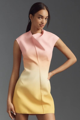 Acler Warfield Sleeveless Cowl-Neck Mini Dress | Anthropologie (US)