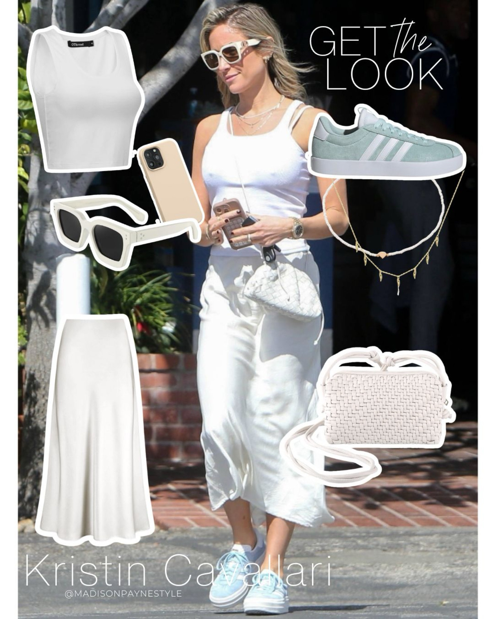All white🤍 look inspired by Kristin Cavallari from Amazon✨
Amazon, Amazon fashion, outfit, summer outfit, slip skirt, adidas sneakers, uncommon james, Madison Payne 

#LTKstyletip #LTKfindsunder50 #LTKSeasonal