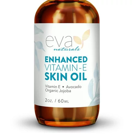 Vitamin E Oil for Skin Care – XL 2 Oz. Plant-Based Face Oil by Eva Naturals | Walmart (US)