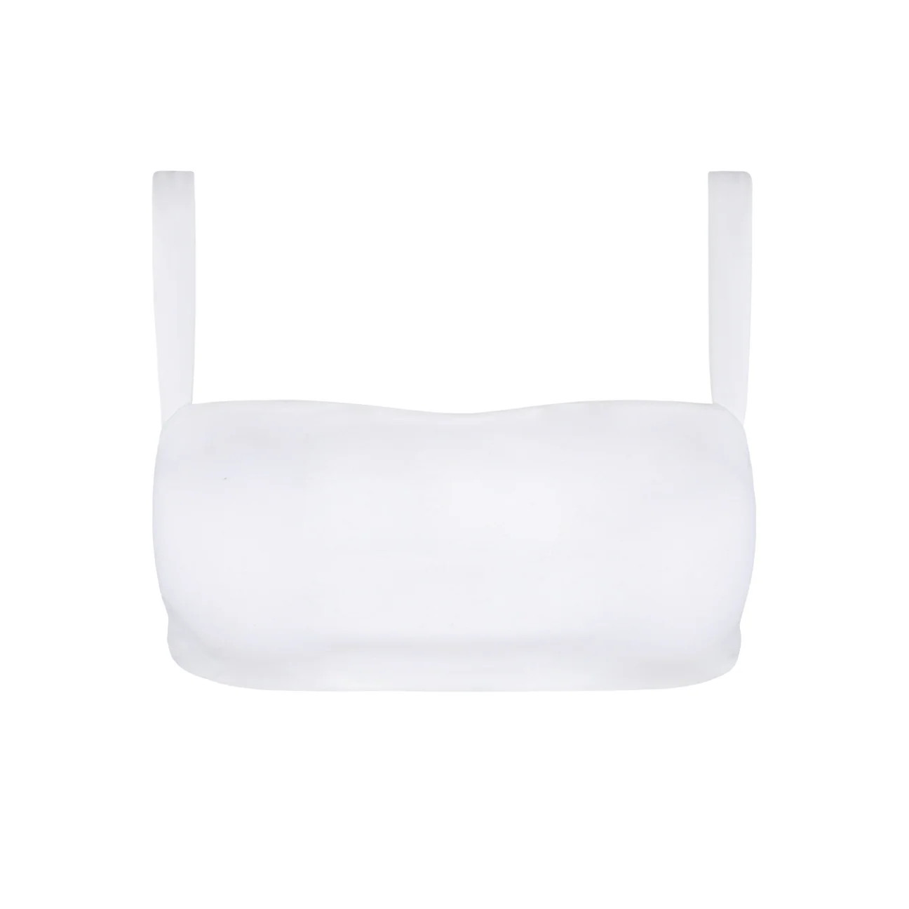 women's white bandeau bikini top | minnow swim | minnow