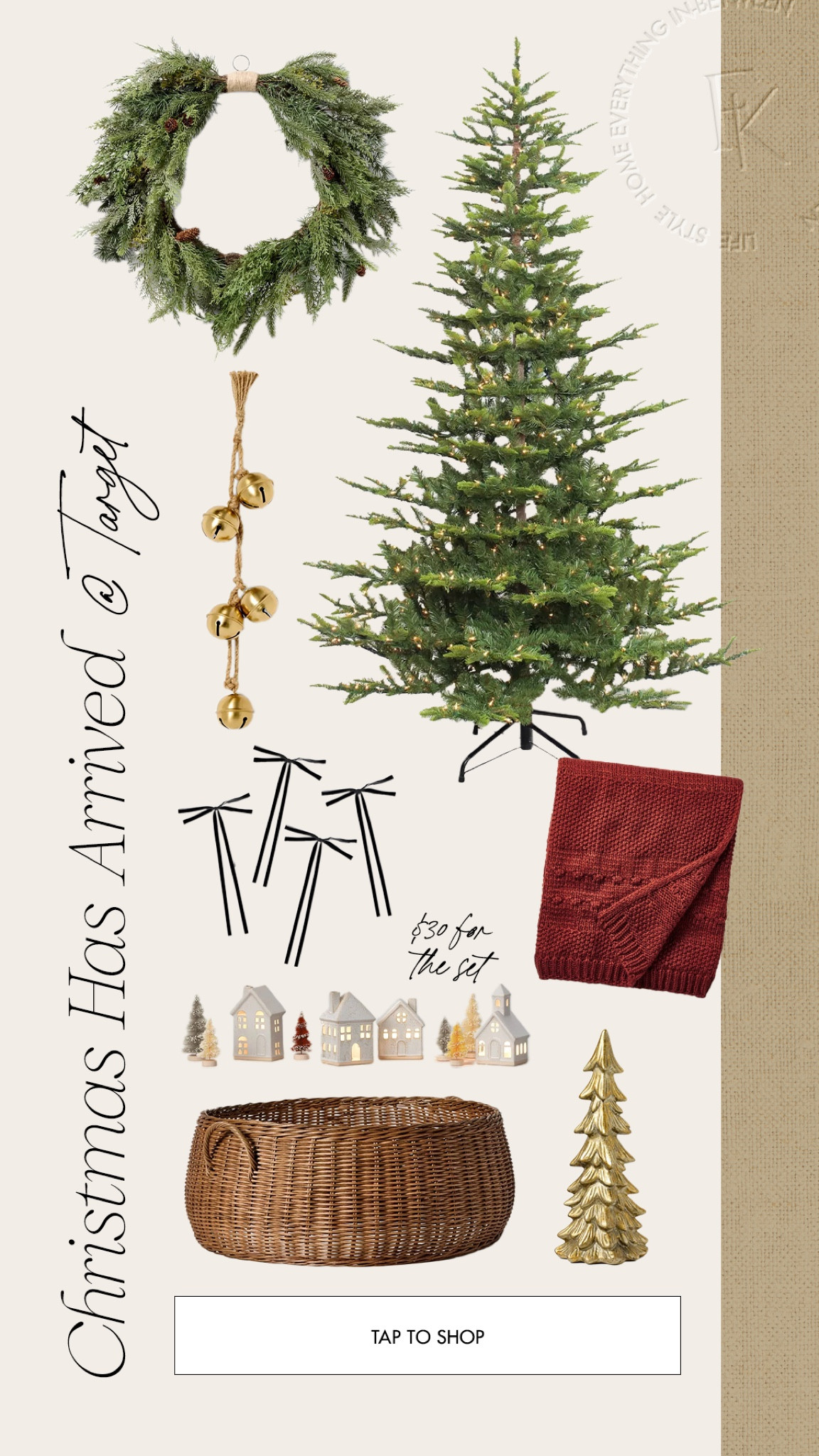 The cutest Christmas pieces now at Target… love the new collection!!! Grab while in stock!🙌🏼✨

Christmas decor, Christmas tree, gold below, red blankets, trending this season, holiday decor, tree skirt, holiday trends 

#LTKHome #LTKHoliday #LTKFindsUnder100