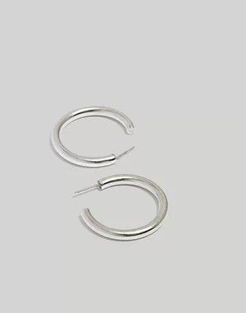 Chunky Medium Hoop Earrings | Madewell