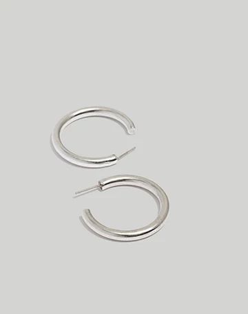 Chunky Medium Hoop Earrings | Madewell