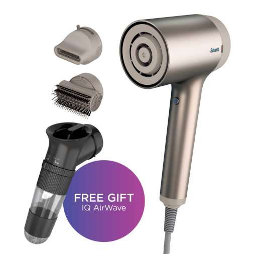 Shark HyperAir™ Hair Dryer with IQ 2-in-1 Concentrator & Styling Brush | Sharkclean