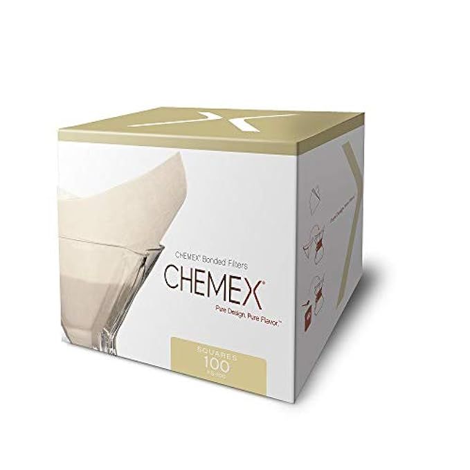 Chemex Classic Coffee Filters, Squares, 100 ct - Exclusive Packaging | Amazon (US)